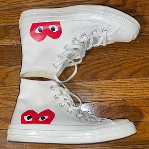 Comme Des Garcons high top Converse Chuck Taylors - Size 6